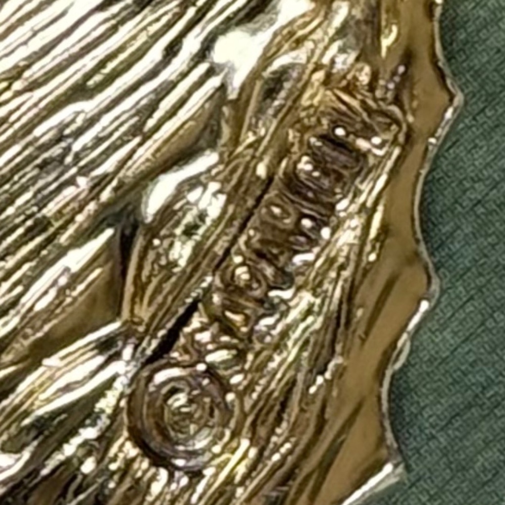 VINTAGE SARAH COVENTRY Brooch WOODED BEAUTY Leaf Brown Gold Metal - Picture 3 of 6